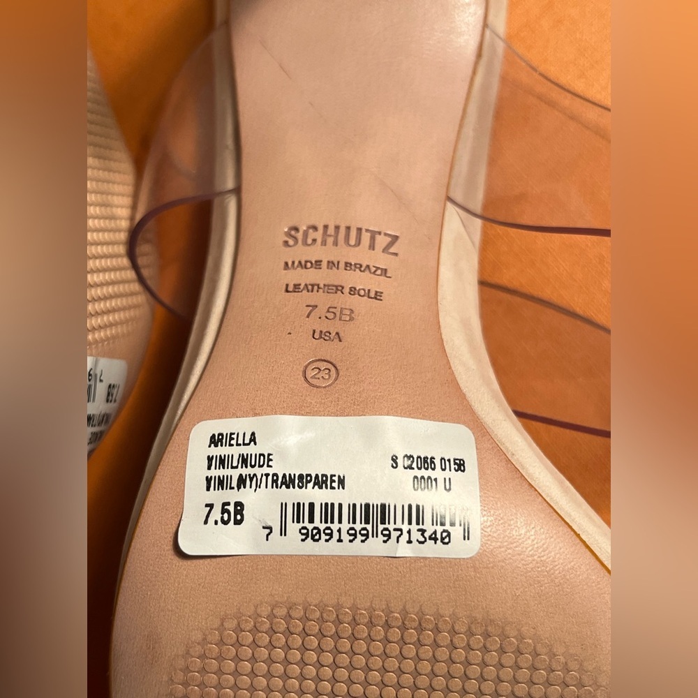 SHUTZ ( Elegant  Transparent Strap Heels ) size 7.5 💍💍💍💍💍💍💍💍💍💍💍💍💍💍💍💍💍💍💍💍 - Picture 4 of 5